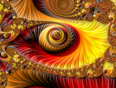 Digital Arts titled "Eye" by Fractal Art By Nitisara, Original Artwork, 2D Digital Work