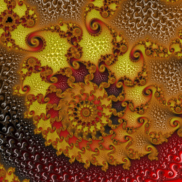 Digitale Kunst mit dem Titel "The Sun" von Fractal Art By Nitisara, Original-Kunstwerk, 2D digitale Arbeit