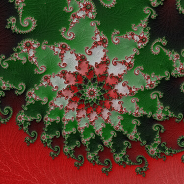 Digitale Kunst getiteld "Lotus" door Fractal Art By Nitisara, Origineel Kunstwerk, 2D Digital Work