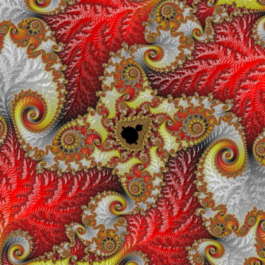 Digitale Kunst getiteld "Mandelbrot" door Fractal Art By Nitisara, Origineel Kunstwerk, 2D Digital Work