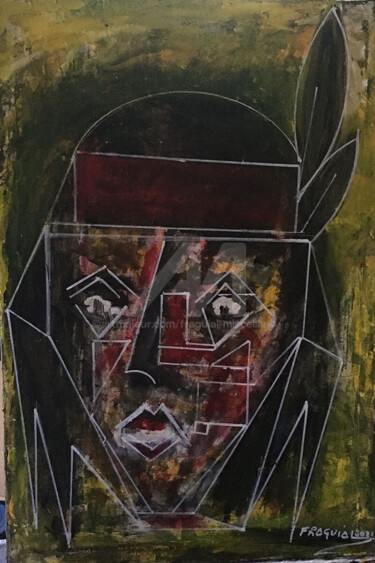 INDIA AMAZÓNIA Peinture intitulée "INDIA AMAZÓNIA" par Mestre Fraguial, Œuvre d'art originale, Acrylique
