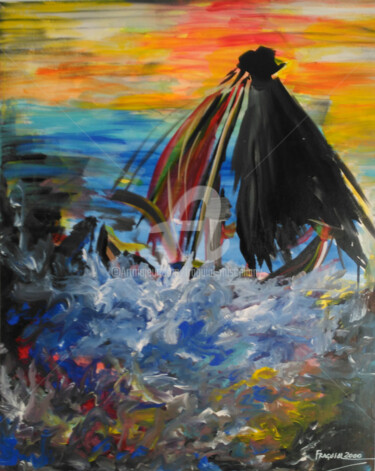 Pittura intitolato "FISHING (FAIXA-PESC…" da Fraguial, Opera d'arte originale, Acrilico