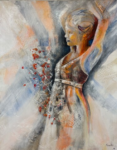Картина под названием "Joséphine" - Frall, Подлинное произведение искусства, Акрил Установлен на Деревянная рама для носилок