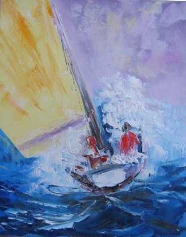 Painting titled "Vent arrière" by Frall, Original Artwork