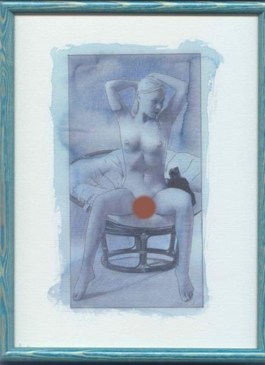 Peinture intitulée "Nu doutch serie 1 N…" par Jean Francois Haes, Œuvre d'art originale