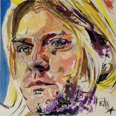 Malarstwo zatytułowany „Kurt” autorstwa Fran Neuville, Oryginalna praca, Akryl