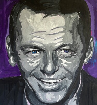 Peinture intitulée "Sinatra" par Fran Neuville, Œuvre d'art originale, Acrylique