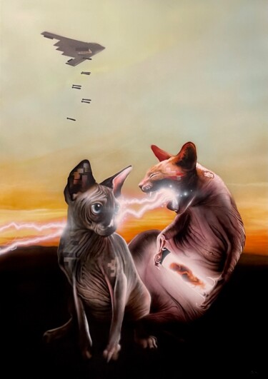 Painting titled "Oasis" by Franc Kaiser, Original Artwork, Acrylic