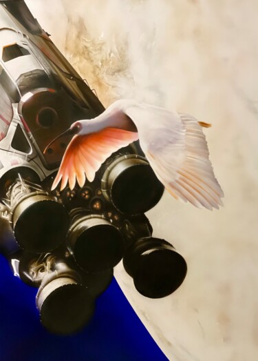 Pittura intitolato "Thrust" da Franc Kaiser, Opera d'arte originale, Acrilico