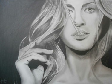 Drawing titled "Top Model Gisele Bü…" by França Araújo, Original Artwork, Pencil