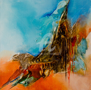Картина под названием "Mantis" - Françoise Dugourd-Caput, Подлинное произведение искусства, Акрил Установлен на Деревянная р…