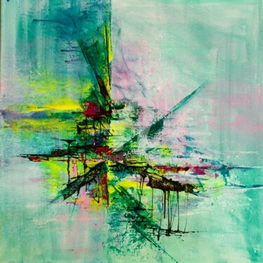 Bienveillante Espérance Peinture intitulée "Bienveillante Espér…" par Françoise Dugourd-Caput, Œuvre d'art originale, Acrylique