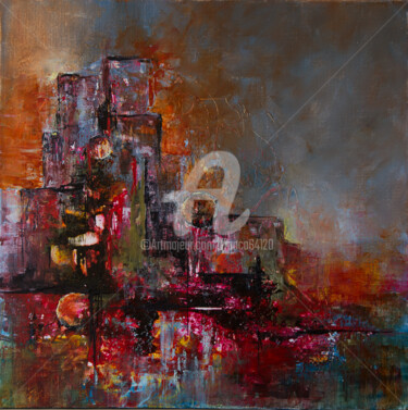 Картина под названием "Mirage" - Françoise Dugourd-Caput, Подлинное произведение искусства, Масло Установлен на Деревянная р…