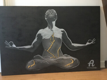 Peinture intitulée "Zen" par France De Lacroix, Œuvre d'art originale, Huile