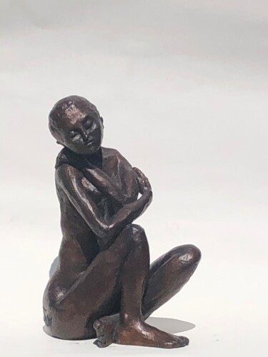 Skulptur mit dem Titel "Le doux mumûre" von France Faure/Wisman, Original-Kunstwerk, Bronze