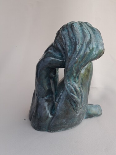 Скульптура под названием "ONDULATION" - France Faure/Wisman, Подлинное произведение искусства, Глина