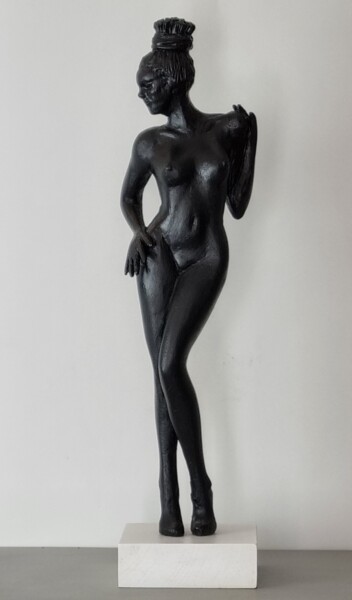 Sculptuur getiteld "Elle" door André Réus, Origineel Kunstwerk, Hars
