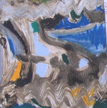 Peinture intitulée "les vagues" par France Turbang, Œuvre d'art originale