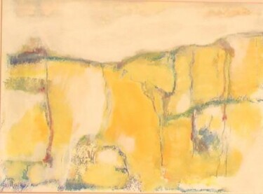 Malerei mit dem Titel "falaise" von France Turbang, Original-Kunstwerk, Öl