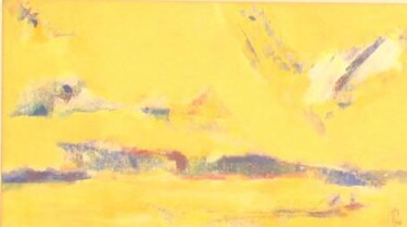Peinture intitulée "jaune" par France Turbang, Œuvre d'art originale, Huile