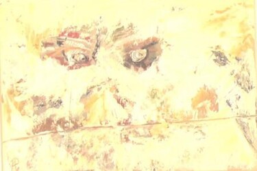 Картина под названием "REGARD" - France Turbang, Подлинное произведение искусства, Масло