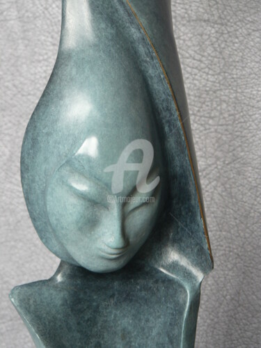 Sculpture intitulée "deesse-mere-bronze-…" par Franceleine Debellefontaine, Œuvre d'art originale