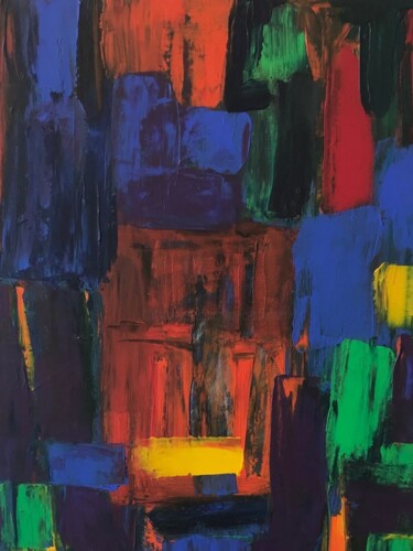 Pittura intitolato "colour inspiration" da Frances Bildner, Opera d'arte originale, Acrilico