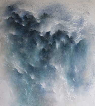 Peinture intitulée "Song for a glacier" par Francesca Borgo, Œuvre d'art originale, Acrylique Monté sur Châssis en bois