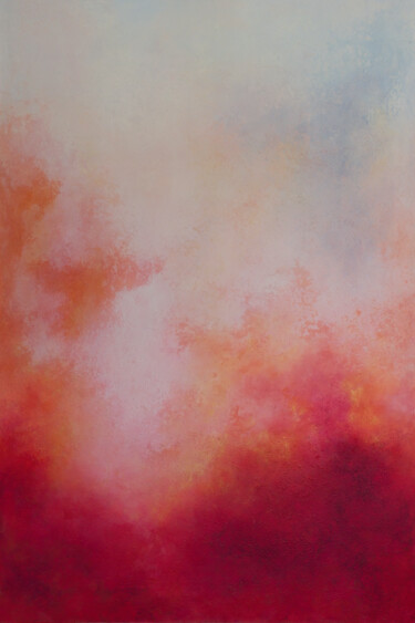 Malerei mit dem Titel "On fire from within" von Francesca Borgo, Original-Kunstwerk, Acryl Auf Plexiglas montiert