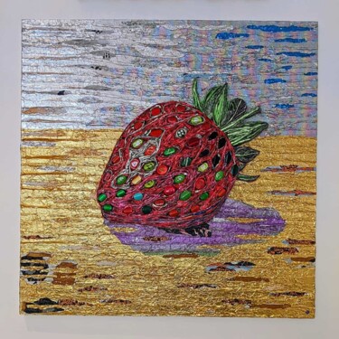 Sculpture titled "Strawberry on the B…" by Francesca Busca, Original Artwork, Aluminium