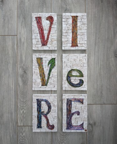 Escultura intitulada "VIVeRE" por Francesca Busca, Obras de arte originais, Alumínio