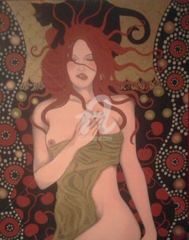 Painting titled "Morgana" by Francesca Fachechi (KEKI), Original Artwork, Acrylic
