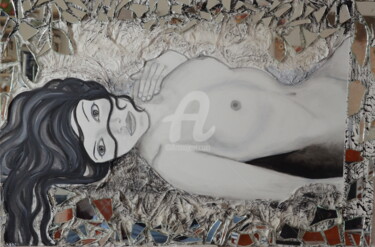 Painting titled "l'apparenza" by Francesca Fachechi (KEKI), Original Artwork, Acrylic