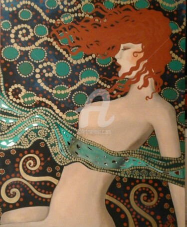 Malerei mit dem Titel "Lorelei" von Francesca Fachechi (KEKI), Original-Kunstwerk, Acryl