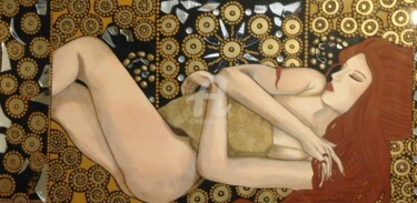 Pittura intitolato "Amigdala' s Odalisc" da Francesca Fachechi (KEKI), Opera d'arte originale, Acrilico