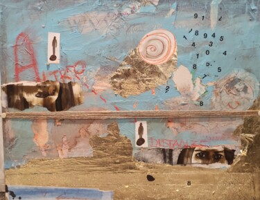 Картина под названием "Distanze" - Francesca Leoni, Подлинное произведение искусства, Акварель