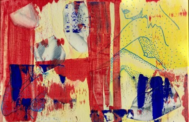 Malerei mit dem Titel "City Life" von Francesca Moglia, Original-Kunstwerk, Gouache