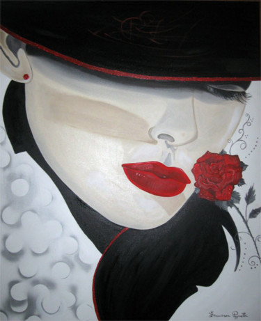 Painting titled "Charme" by Francesca Pagnotta, Original Artwork, Oil