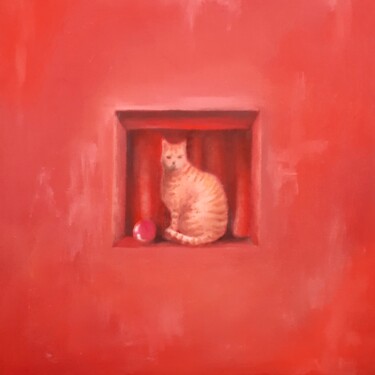 Schilderij getiteld "50 sfumature di ros…" door Francesca Sacconi, Origineel Kunstwerk, Olie