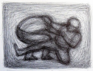 Drawing titled "Studio nr. 14" by Francesco Cagnato, Original Artwork, Ballpoint pen