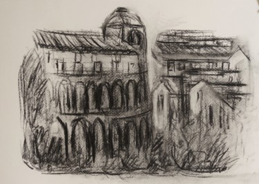 Drawing titled "Studio nr.25" by Francesco Cagnato, Original Artwork, Charcoal