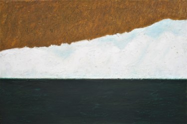 Schilderij getiteld "Iceberg" door Francesco Cagnato, Origineel Kunstwerk, Krijt