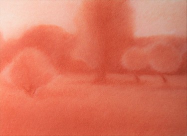Dessin intitulée "Tre alberi di mele-…" par Francesco Cagnato, Œuvre d'art originale, Fusain