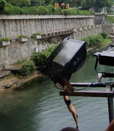 Fotografia intitolato "Il tuffatore" da Francesco Cagnato, Opera d'arte originale, Fotografia digitale