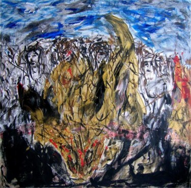 Malerei mit dem Titel "Dante's Inferno" von Francesco Dea, Original-Kunstwerk