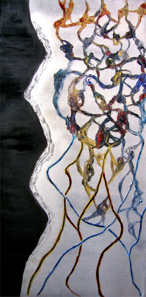 Painting titled "Equilibrio" by Francesco Dea, Original Artwork, Acrylic