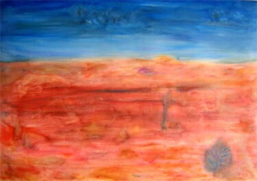 Malerei mit dem Titel "Vento del deserto" von Francesco Dea, Original-Kunstwerk, Öl