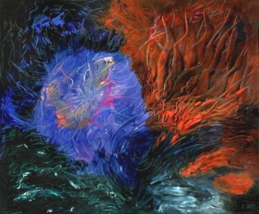 Malerei mit dem Titel "L'occhio del ciclone" von Francesco Dea, Original-Kunstwerk, Öl
