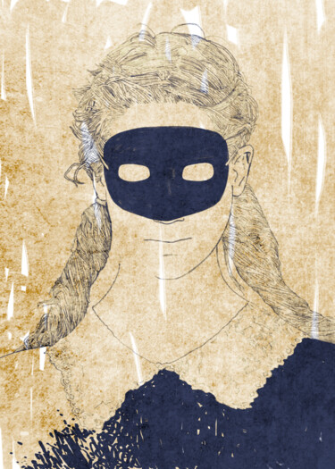 Цифровое искусство под названием "the mask" - Francesco Dezio, Подлинное произведение искусства, Цифровая живопись