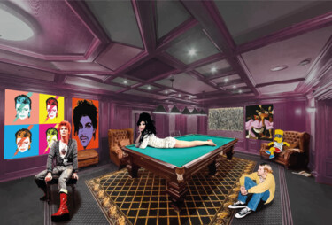 Digital Arts titled "il club delle star" by Francesco Dezio, Original Artwork, Photo Montage